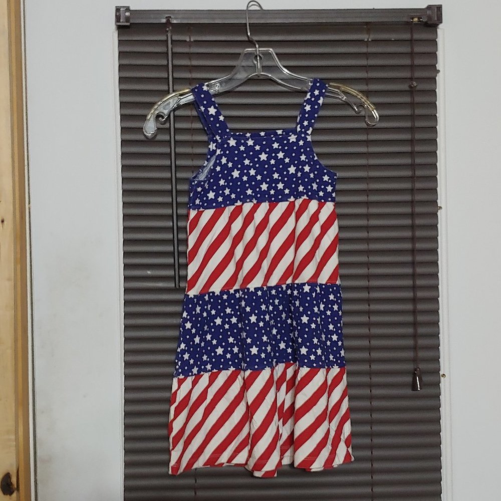 JK girls red/white/blue sundress  size 6x